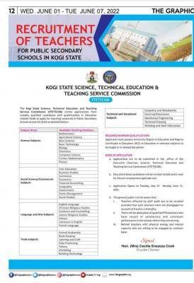 Kogi State Teachers Recruitment