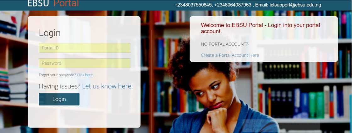 EBSU portal