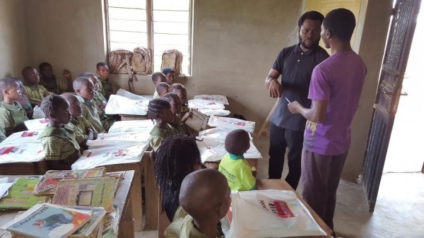 School Students Enjoy Free Art Material Distribution