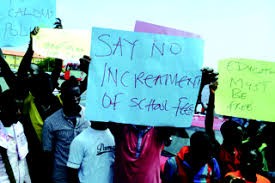 "No Reduction, No Payment Of School Fees" Ongoing Protest In Kwara State Polytechnic