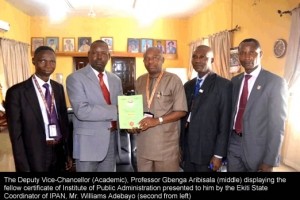 EKSU D-VC, Prof. Olugbenga Aribisala becomes IPAN Fellow