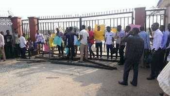 AKSU Students Stage A Protest