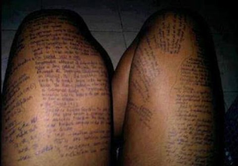 See What This Girl Did To Pass Exams