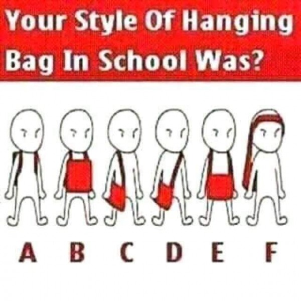 How Did You Carry Your Bag In School???