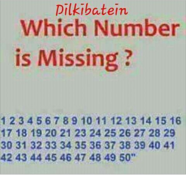 Which Number Is Missing?