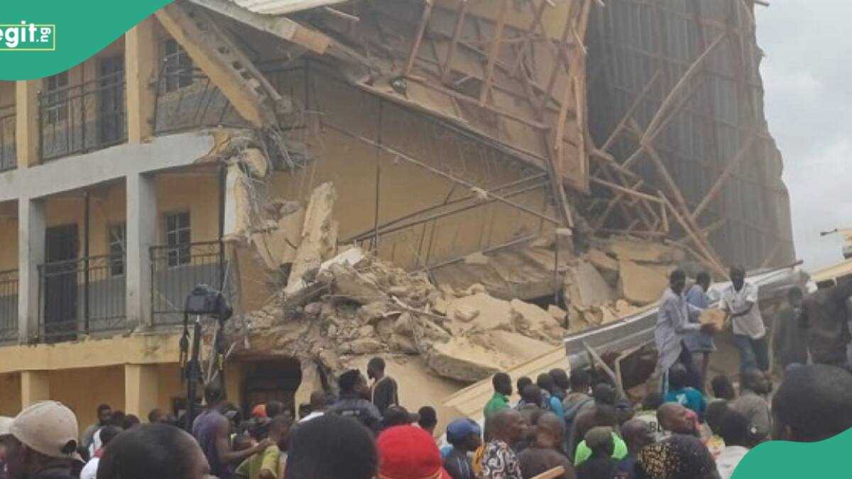 BREAKING: Tragedy as school building collapses on students writing exams