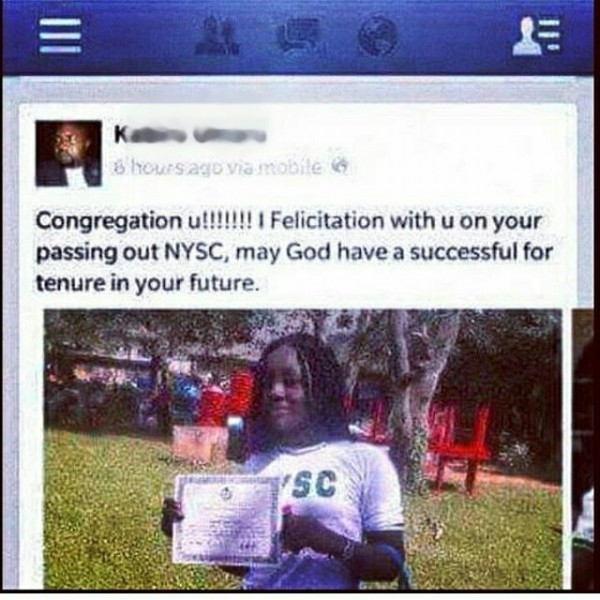 [Funny] See This Guy's Congratulatory Message To His GF After NYSC