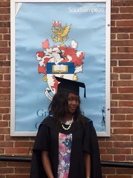 Nigerian Lady Graduates With Distinction From Southampton University