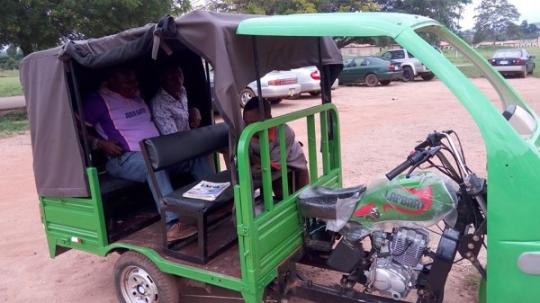 Check Out This Two-Seater Tricycle (KEKE) Constructed By A FUTA Student