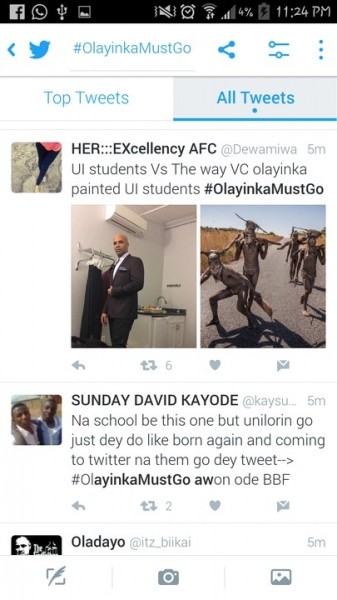 UNIBADAN Students Protest Against Their VC On Twitter