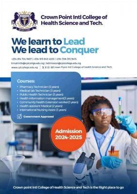 Crown Point International College of Health, Management & Tech admission form, 2024/2025