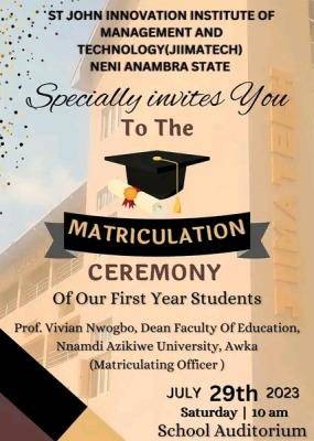 JIMATECH Matriculation Ceremony for first year students, 2023/2024 session