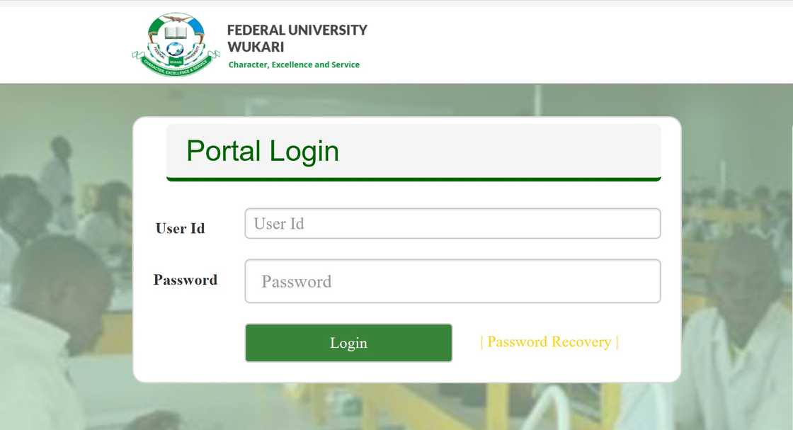 Federal University Wukari admission portal