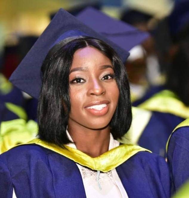 Pretty UI Female Student Graduates with a 7.0 CGPA