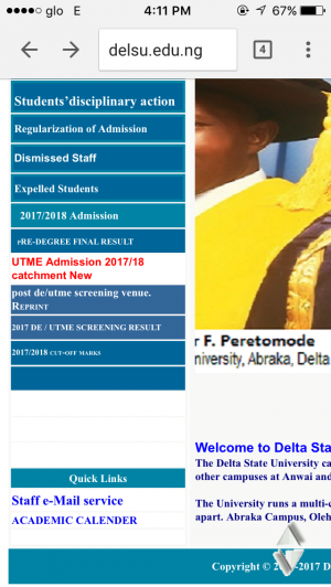 DELSU Catchment Admisson List 2017/2018 Released