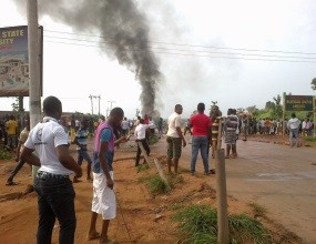 ANSU - Riot After Two Students Where Shot Dead By Unknown Gunmen.