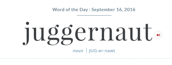 Word Of The Day - Juggernaut