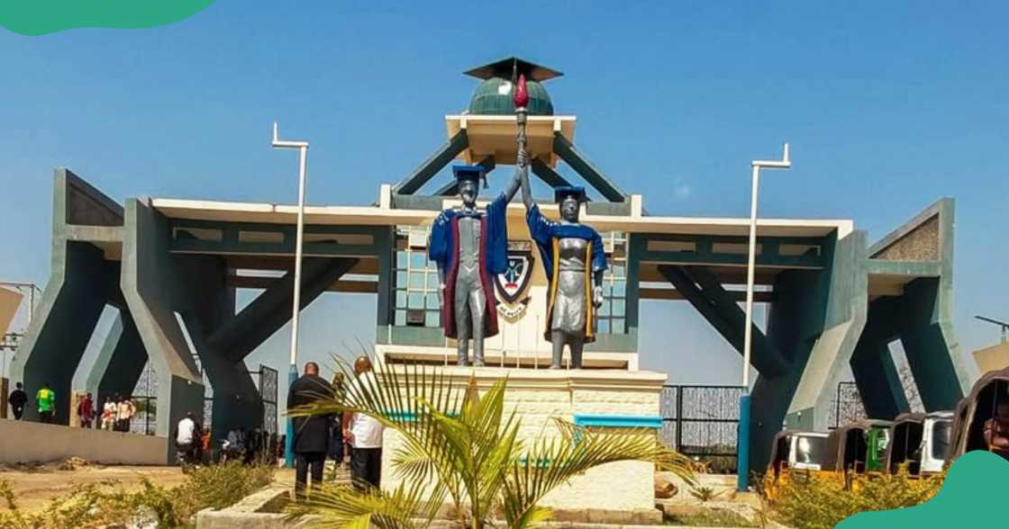 A view of the Federal University Lokoja entrance.