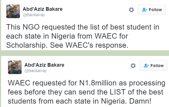 See WAEC's Response To an NGO That Wants To Reward Best Students