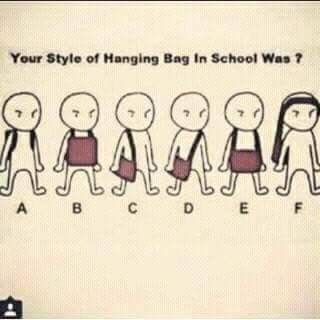 How Did You Hang Your Bag WayBackThen In School???