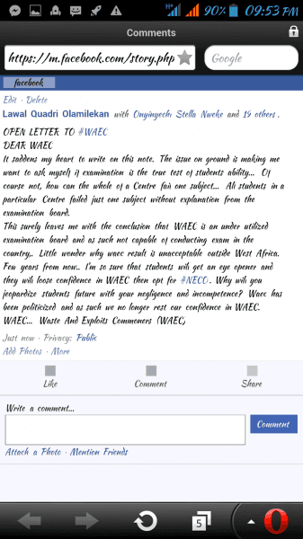 Teacher Writes An Open Letter To WAEC