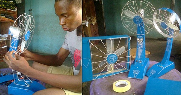 13-Year Old Nigerian Invents A Rechargeable Fan