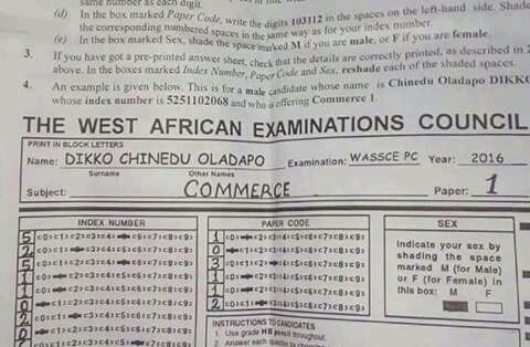 Finally Ciroma Chukwuma Adekunle Has Passed Waec