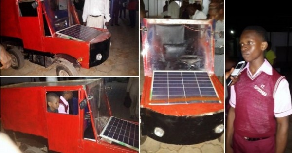 16 Year Old Boy Makes A Solar Powered Car