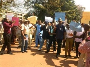 Breaking News: UNN Lecturers Stage Protest, Call For Wike's Sack