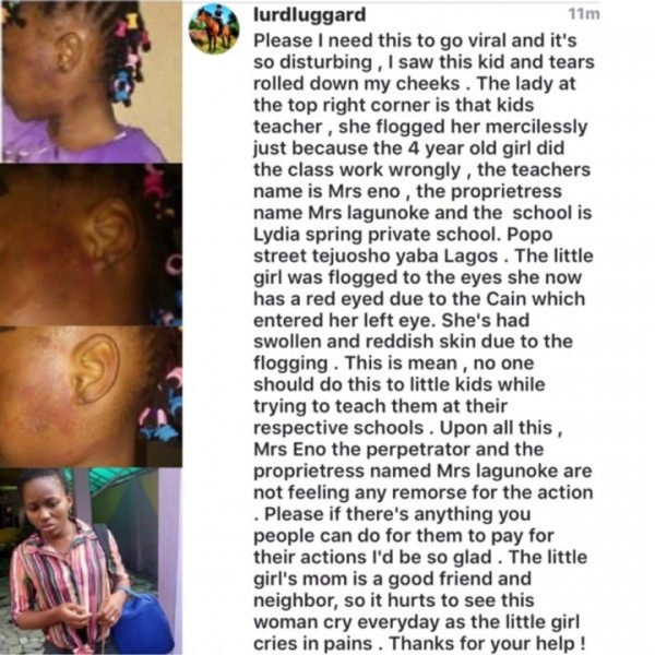 See What a Teacher Did To Pupil For Doing Her Class Work Wrongly