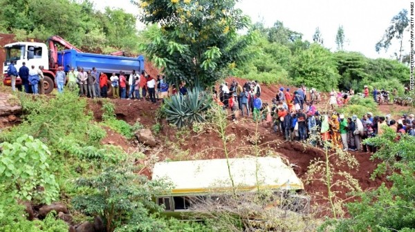 School Bus Crashes, Kills 33 School Children