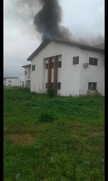 Fire Alarm!!! FUTO ICT Building Is  On Fire.