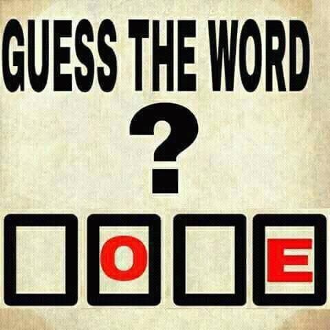 Guess 5 Words Out Of This Letters By Filling the gap.