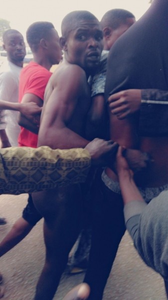 Final Year Student Caught Stealing Stripped & Paraded Publicly