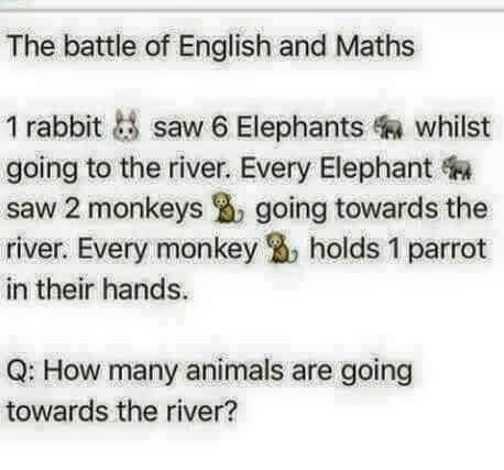 Only For Those Who Understands English And Maths, What's the Answer?