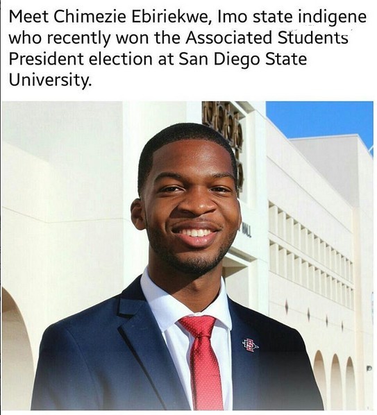 Meet Chimezie Ebiriekwe, San Diego State University Students' President