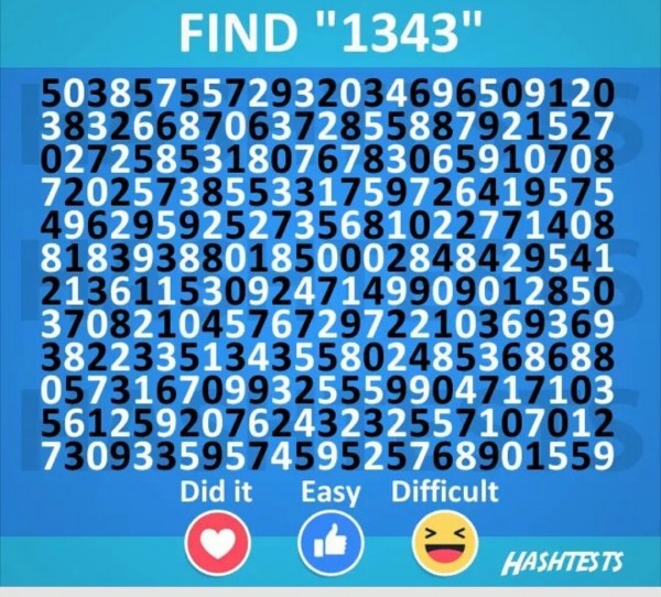 Eye Test Find 1343.