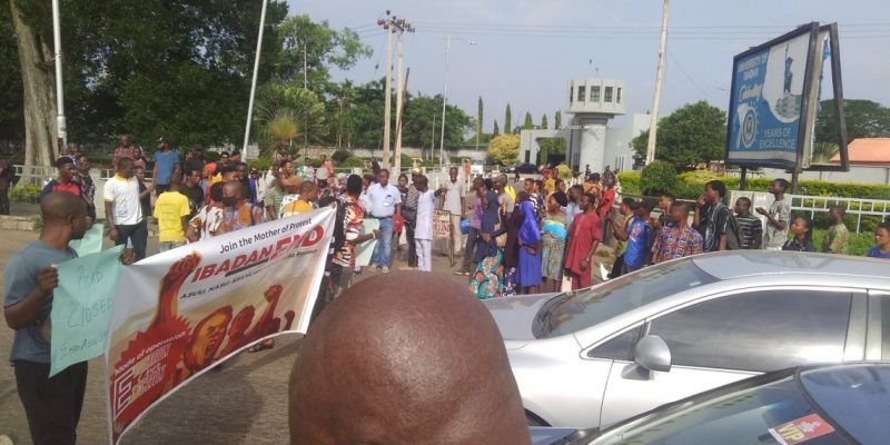 ASUU Strike Students Protest at UI Barricade Highway Oyo State News