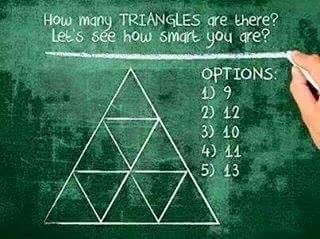 How Many Triangles Can You Figure Out In This Picture