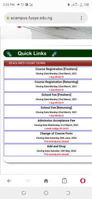 FUOYE extends deadlines for registration and school fees payment, 2019/2020