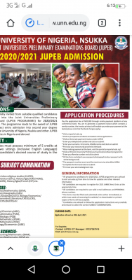 UNN extends JUPEB application deadline for 2020/2021 session