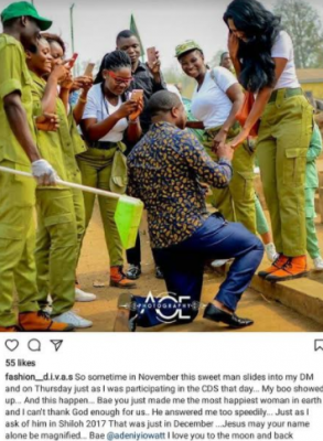 Man Proposes to Corp Member During CDS