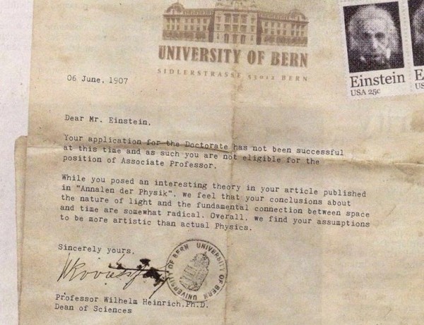 See The Response Albert Einstein Got When He Applied For a Doctorate