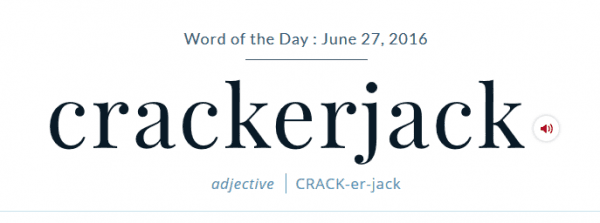 Word Of The Day - CrackerJacker