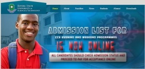 RSUST CCE Evening & Weekend Programmes Admission List 2016/2017