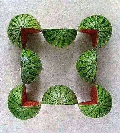 Check This Out!!! How Many Watermelons Are In This Picture??