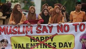 Muslim Students Protest Against Valentine