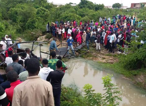 Photos Five students killed many others injured as metal bridge collapses in Abubakar Tafawa Balewa University 