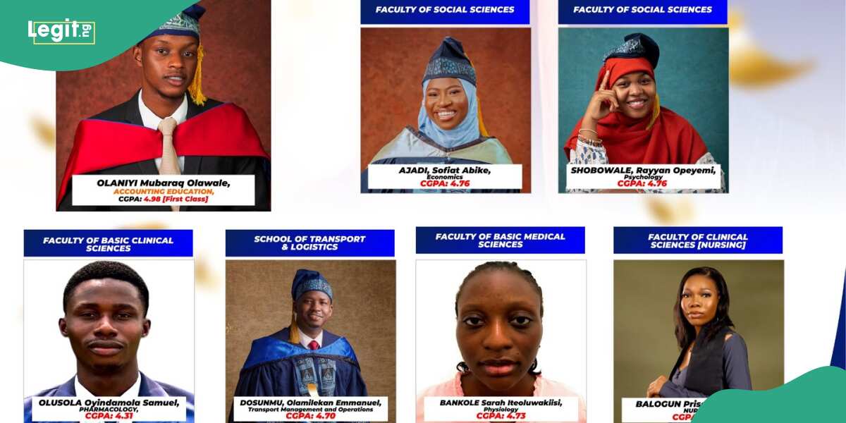 Olaniyi Mubaraq Olawale: LASU unveils best-graduating students from each faculty