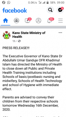 Kano govt orders closure of public and private health training institution